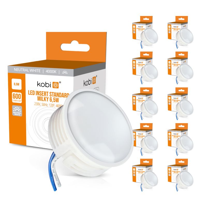 Żarówki LED insert 6,5W 4000K 10szt.