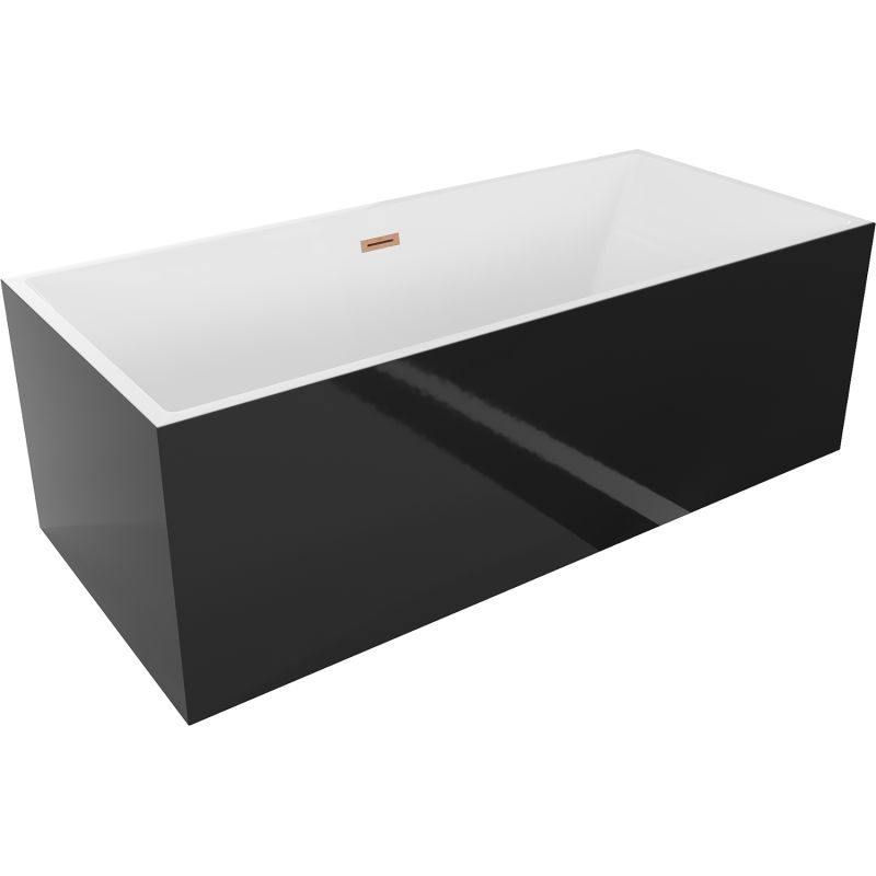 Wanna wolnostojąca Mexen Vigo biała czarna 178,5x80 cm 51251788075-65 1 szt.
