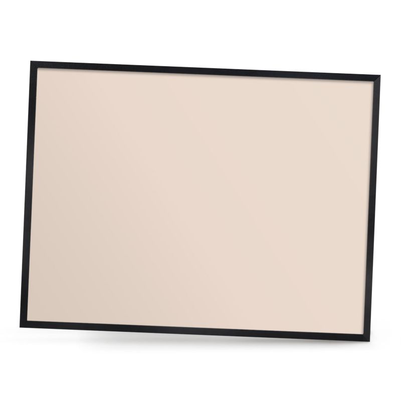 Tablica magnetyczna do salonu ArtPrintCave 80x60 Ciepły beżowy w czarnej ramie 1szt