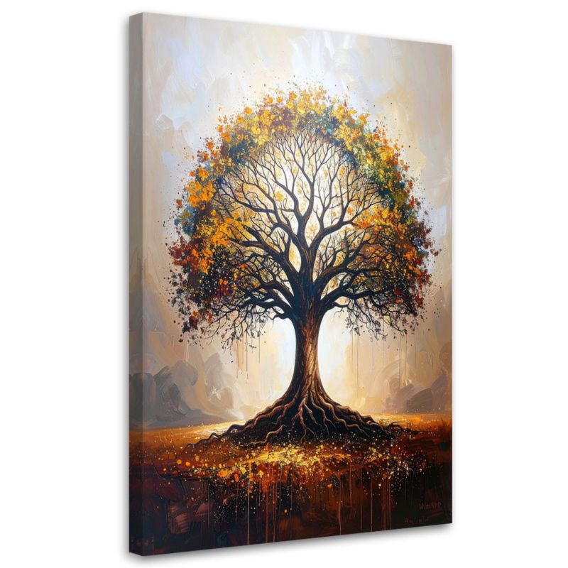 Obraz do salonu sypialni kuchni biura loftu Feeby Kolorowe drzewo 30x45cm 1szt