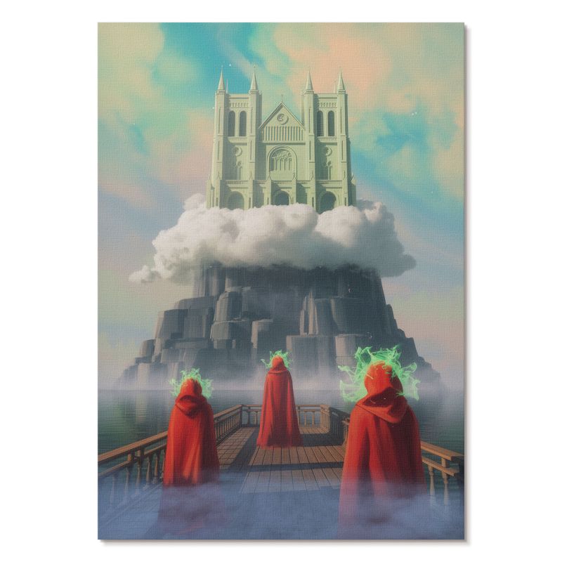 Plakat na Płótnie Tulup 42x59,4 cm (A2) Magiczny zamek Do salonu, sypialni, biura 1 szt.