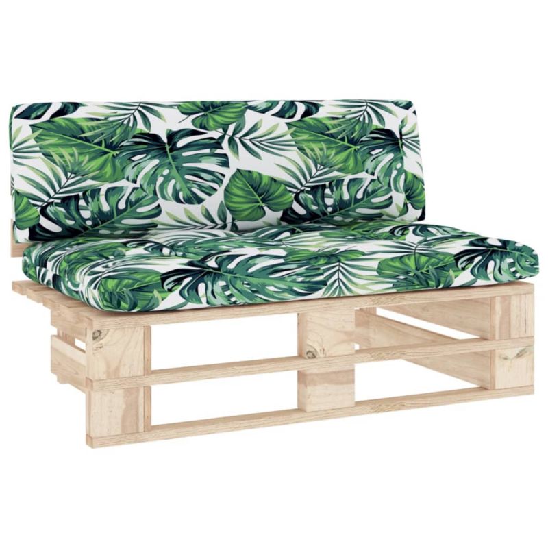 Sofa ogrodowa WaszeMeble z drewna brązowa z poduszkami WM-3066540 1 szt.