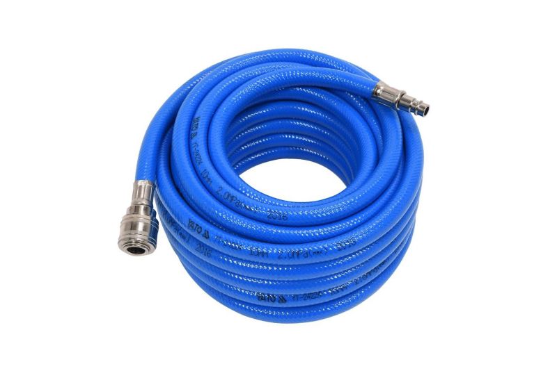 Wąż pneumatyczny PVC zbrojony YATO YT-24224 z szybkozłączami 10mmx10m 1 szt.