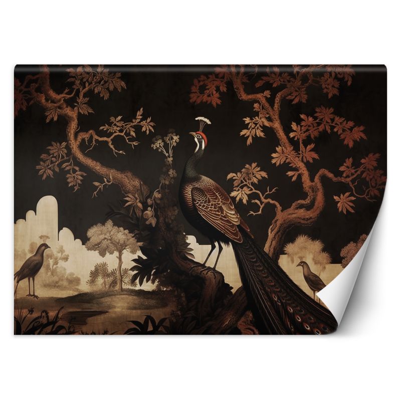 Fototapeta Feeby Orientalny paw na drzewie 350x245 1 szt