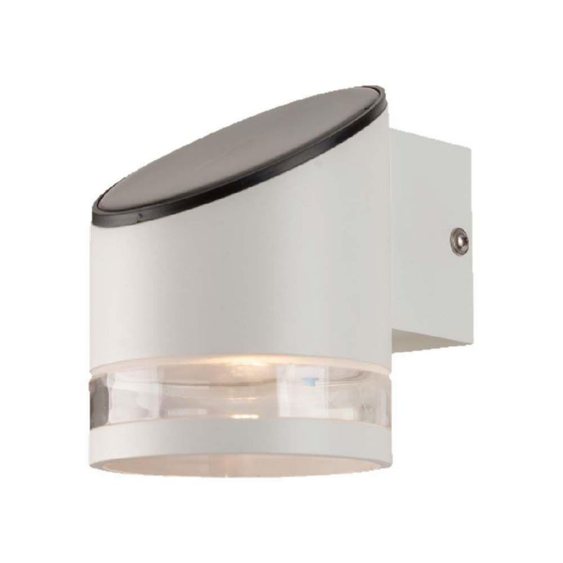 Kinkiet solarny z czujnikiem V-TAC 1140 biało-czarny LED 1W 3000K 70lm IP54 wym: 11,2 x 9 x 12,1 cm aluminium - 1 szt.