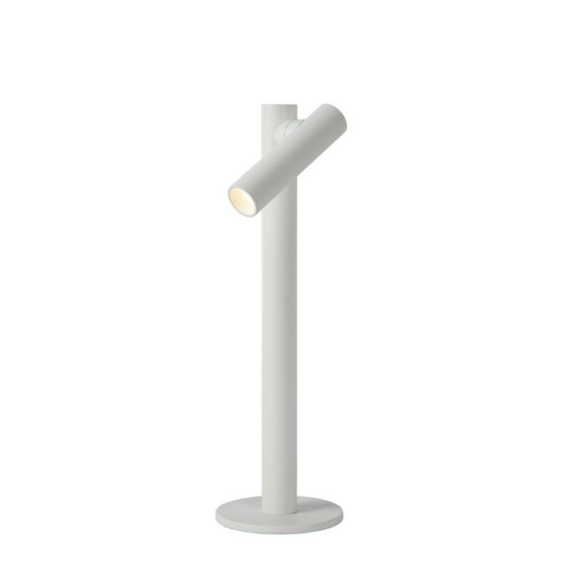 Lampa stołowa akumulatorowa Lucide ANTRIM biała LED 2,2W biały ciepły 2700K 120lm IP54 wym:35,8x11x11cm - 1 szt.