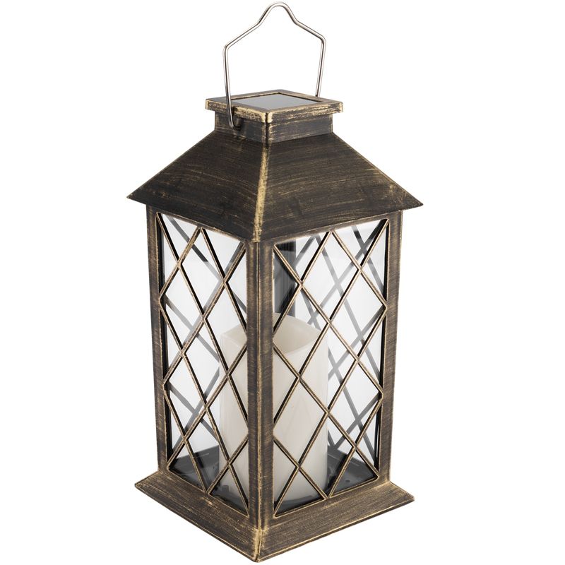 Lampa Solarna Lumiled Ogrodowa LED Stojąca Latarnia IP44 Wisząca Patyna Latarenka 1 szt.