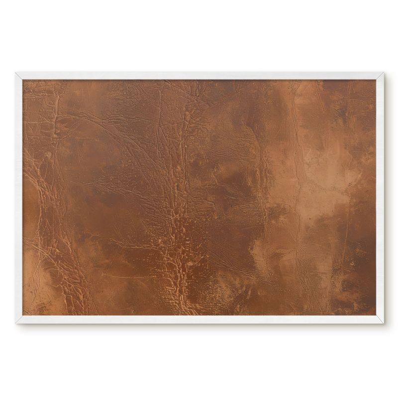 Tablica Magnetyczna Do Salonu Tulup 60x40 cm Brązowa tekstura 1 - Biała rama Do salonu, biura 1 szt.