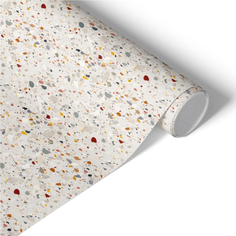 Samoprzylepna Okleina Meblowa Tulup 75x150 cm Mozaika terrazzo Okleina Na Biurko I Regał 1 rol.