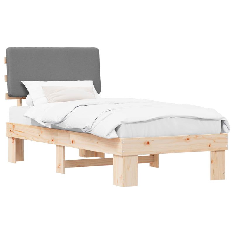Łóżko Drewniane WaszeMeble 80x200 cm Brązowe WM-877379 1 szt.