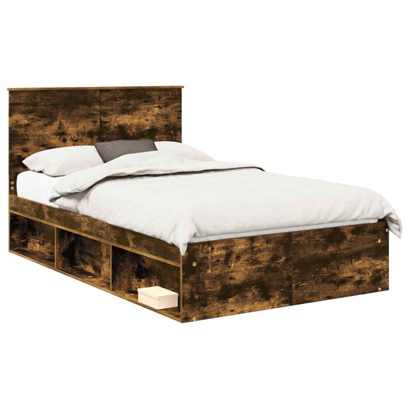 Łóżko Drewniane WaszeMeble 120x190 cm Brązowe WM-3409376 1 szt.