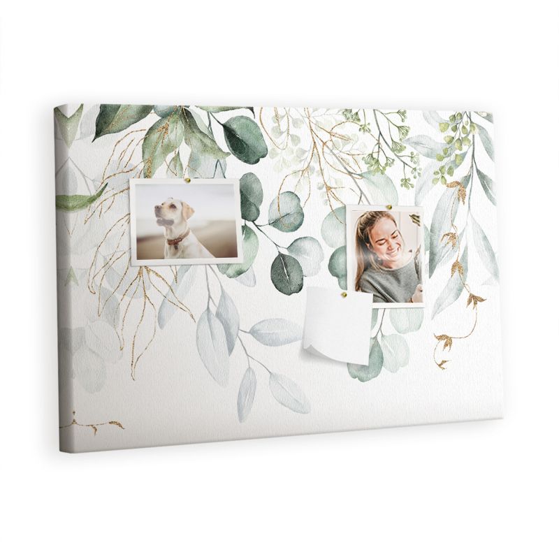 Tablica Korkowa Z Pinezkami Tulup 60x40 cm Wiszące rośliny Organizer ścienny Pinezki kolorowe 1 kpl