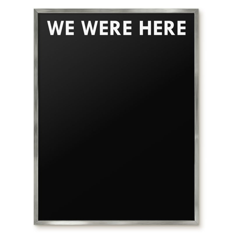 Tablica Magnetyczna Do Salonu Tulup 60x80 cm We were here 7 - Srebrna rama Do salonu, sypialni 1 szt.