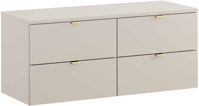 Zestaw mebli łazienkowych Comad Dalia Cashmere 120 cm wiszących z blatem 1 szt.