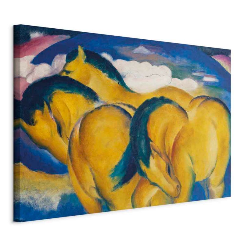 Obraz Artgeist Little Yellow Horses 120 x 80 cm płótno włoskie 1 szt