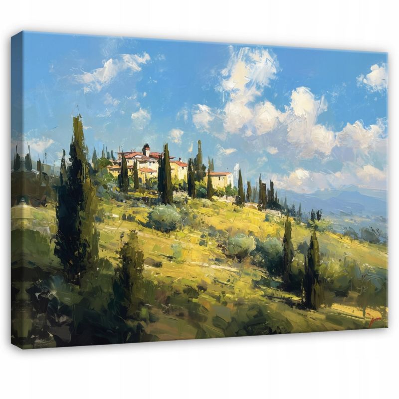 Obraz WALLARENA Do Sypialni Salonu Na Płótnie Krajobraz Natura Las Zielony 120x80 cm PP16092O20 1 szt.
