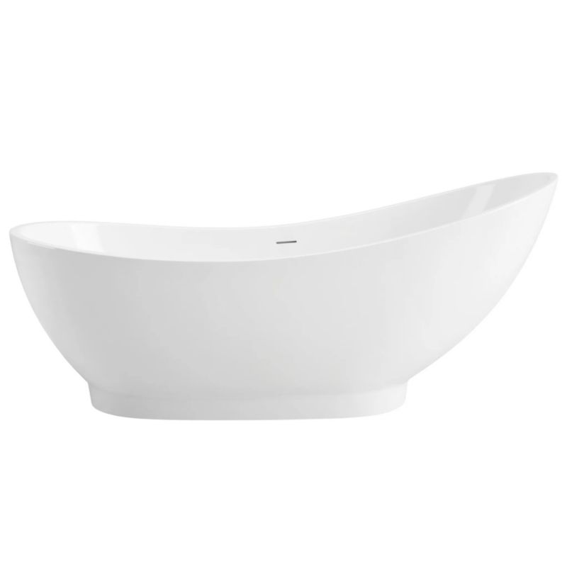 Wanna Wolnostojąca Rea Sorento 180, Korek Black, Biały 192X78,5X76,5Cm 1Szt