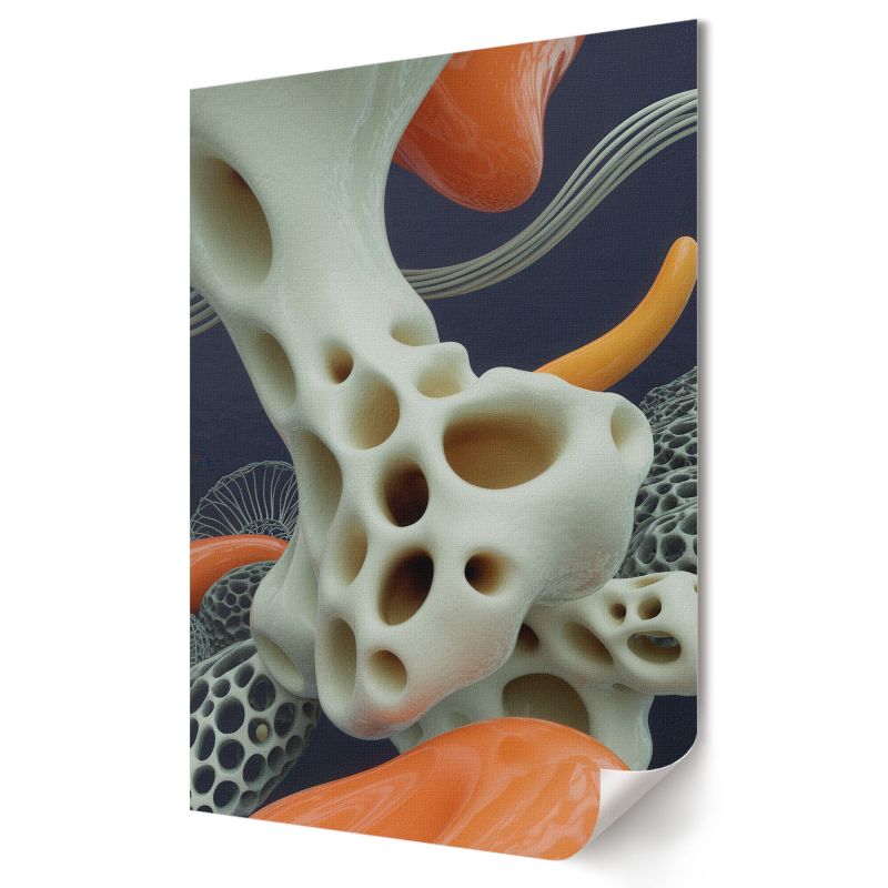 Plakat canvas Wallfluent Format A3 Futurystyczna abstrakcja Kolektyw Modern Axis 1 szt.