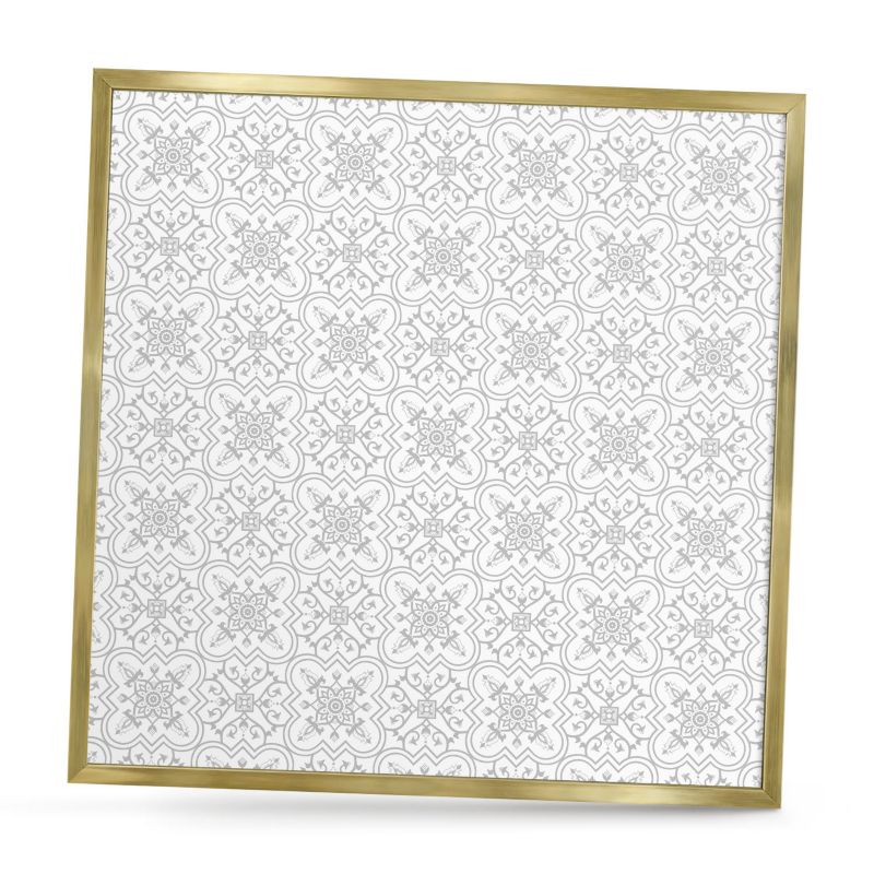 Ozdobna tablica na magnesy ArtPrintCave 50x50 Geometryczna symetria w złotej ramie 1szt