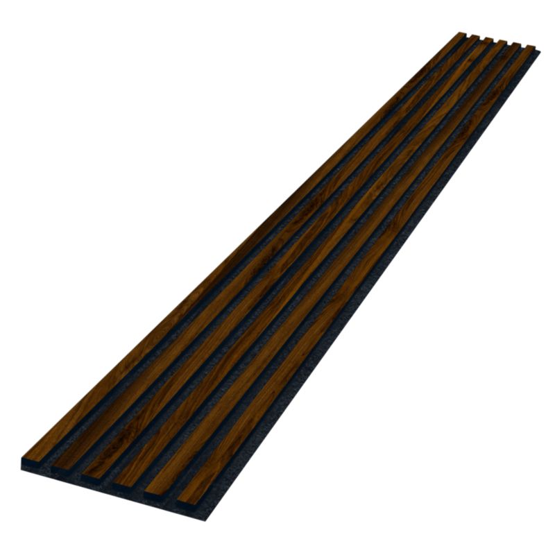 Lamele Slim 3D Stelle Akustyczne na filcu Orzech 265x30 cm