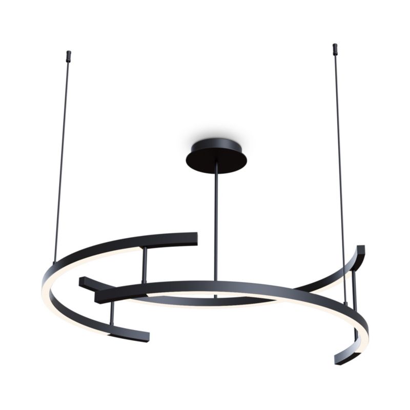 Lampa wisząca Maytoni Line czarno-biała wym: 85 x 83 x 83 cm wbudowany LED 52W 4000K 2200lm 1 szt.