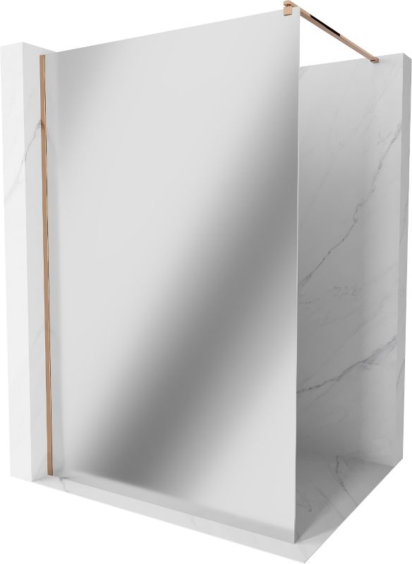 Ścianka prysznicowa Mexen Kioto lustro różowe złoto 130x200 cm 800-130-101-60-50 1 szt.