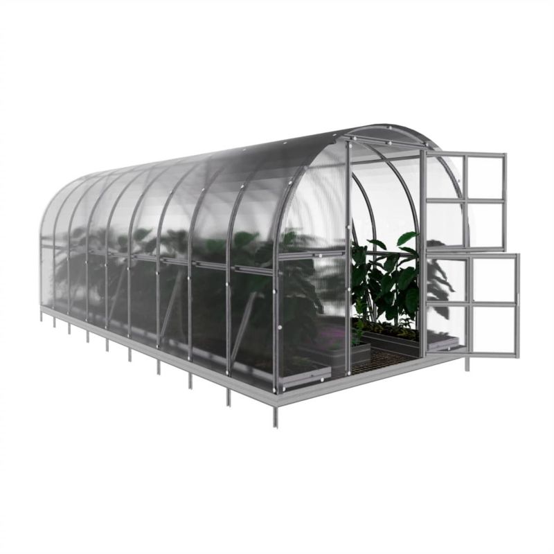 Szklarnia ogrodowa KLASIKA ARCH EXTRA 3 x 6 m (18 m²), 4 mm z powłoką poliwęglanową