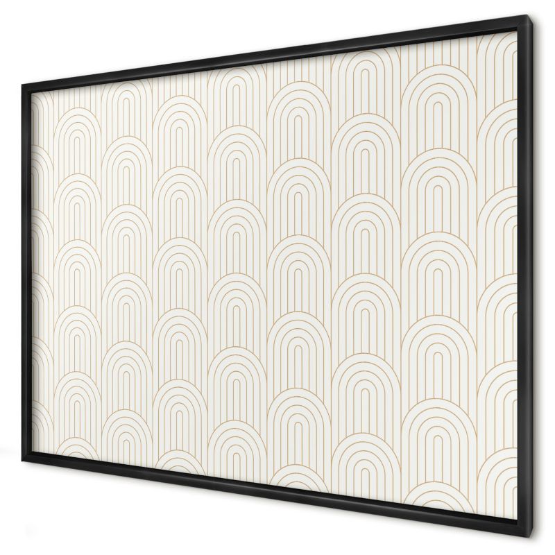 Magnetyczna tablica ozdobna Wallfluent 100x70 Artystyczne łuki w czarnej ramie 1szt