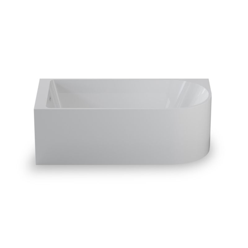 Wanna Corciano wolnostojąca przyścienna NAROŻNA PORTO LEWA 140 x 78 cm biała system przelewowy RÓŻNE KORKI 1szt.