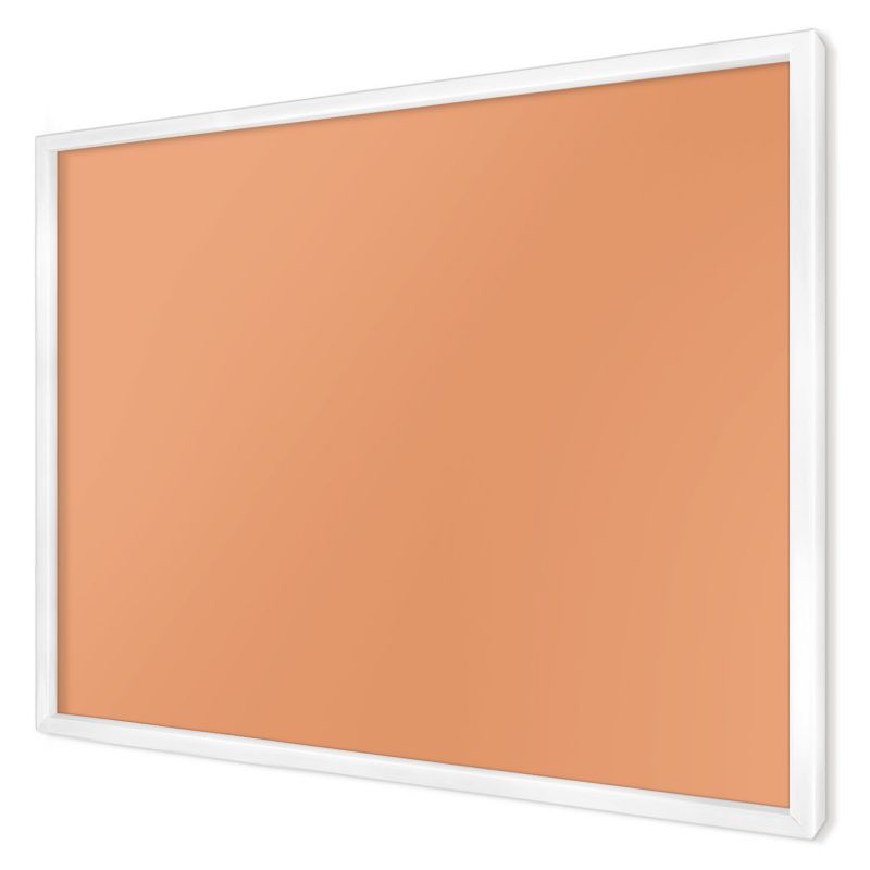 Tablica magnetyczna ozdobna Wallfluent 70x50 Pastelowy pomarańcz w białej ramie 1szt