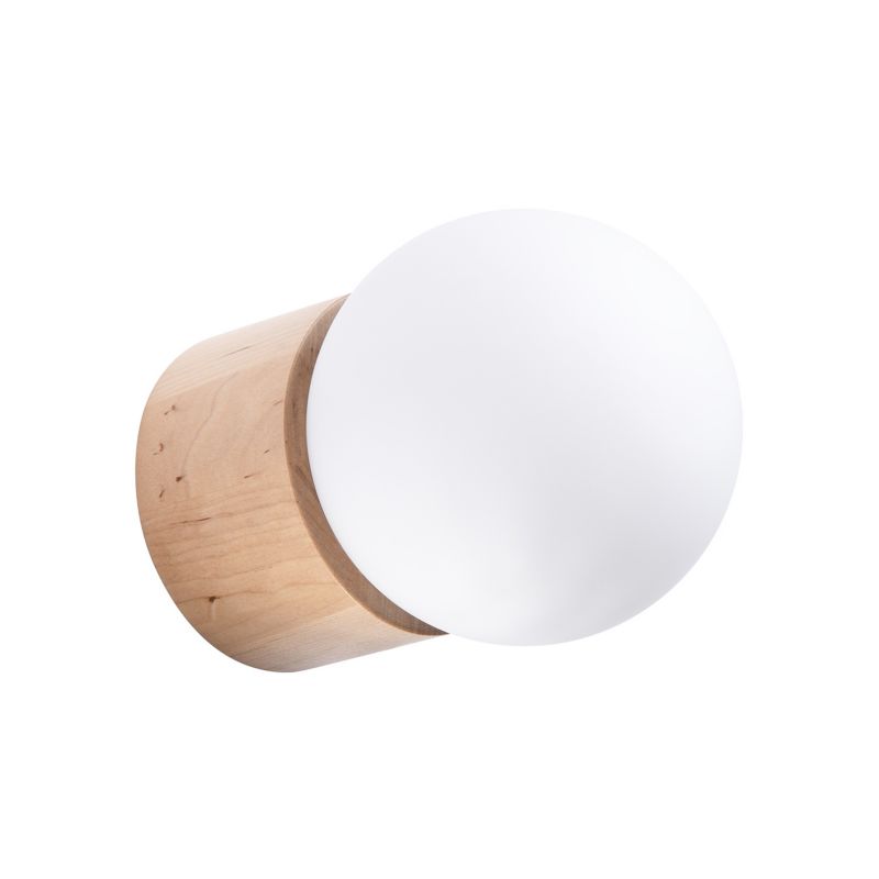 Kinkiet Pure Lume ZENITO naturalne drewno 1xG9x8W IP20 wym:12x17x12cm - 1 szt.