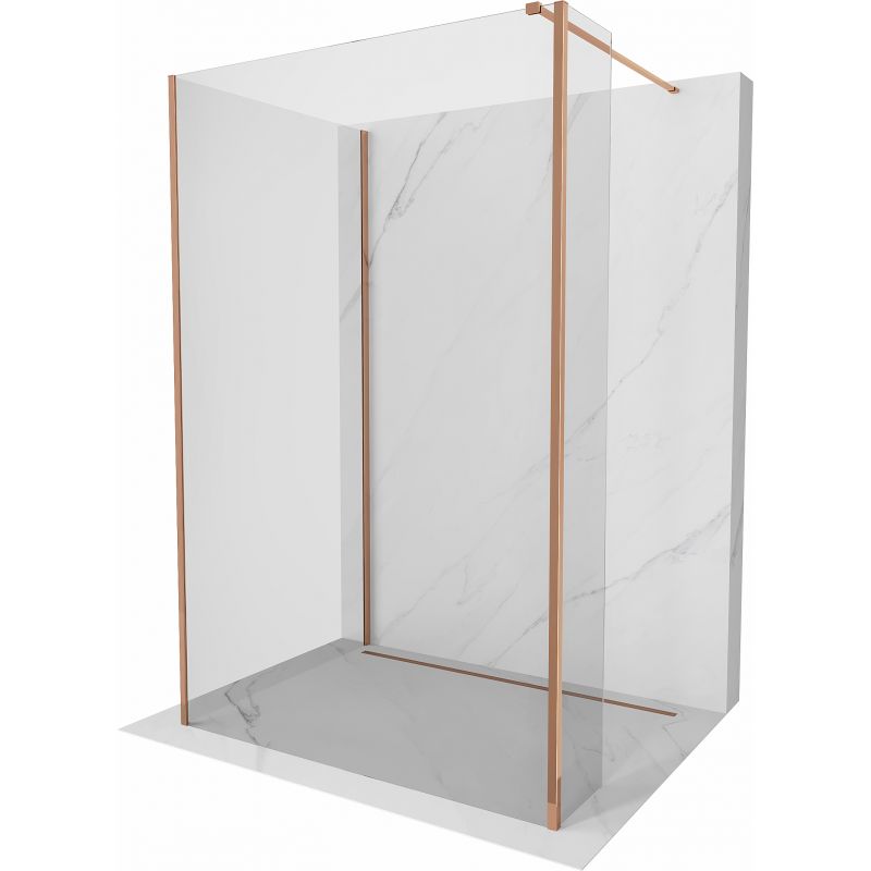 Ścianka prysznicowa Mexen Kioto różowe złoto 120x95x40 cm 800-120-095-221-60-00-040 1 szt.
