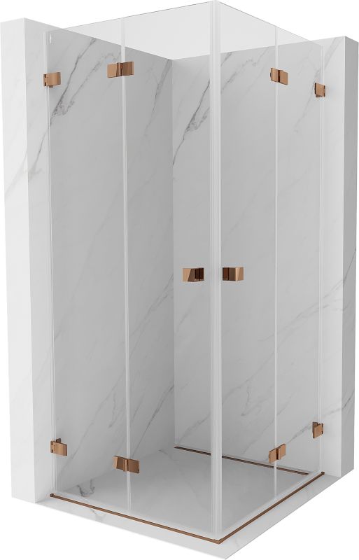 Kabina prysznicowa składana Mexen Lunar-F różowe złoto 80x80 cm 836-080L-080P-60-00 1 szt.