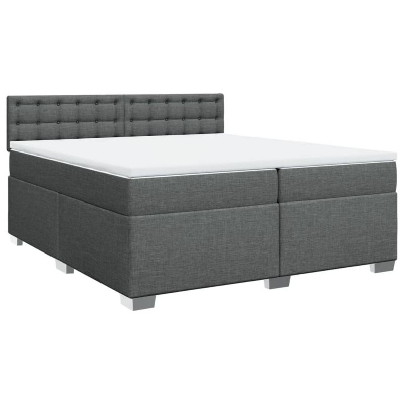 Łóżko kontynentalne WaszeMeble 200x200 cm ciemnoszara WM-3286010 1 szt.