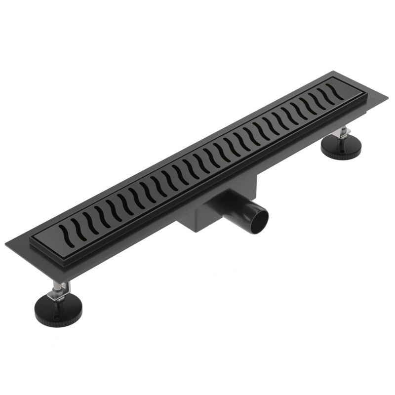Odpływ liniowy SEVANTE z maskownicą WK139 70 cm czarny FLAT 1szt.