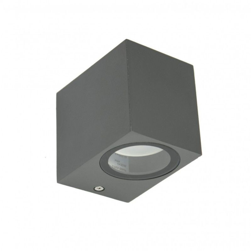 Kinkiet ścienny zewnętrzny SU-MA Mini ciemnoszary 1 x GU10 x IP44 wym: 8 x 6,8 x 9,2 cm - 1 szt.