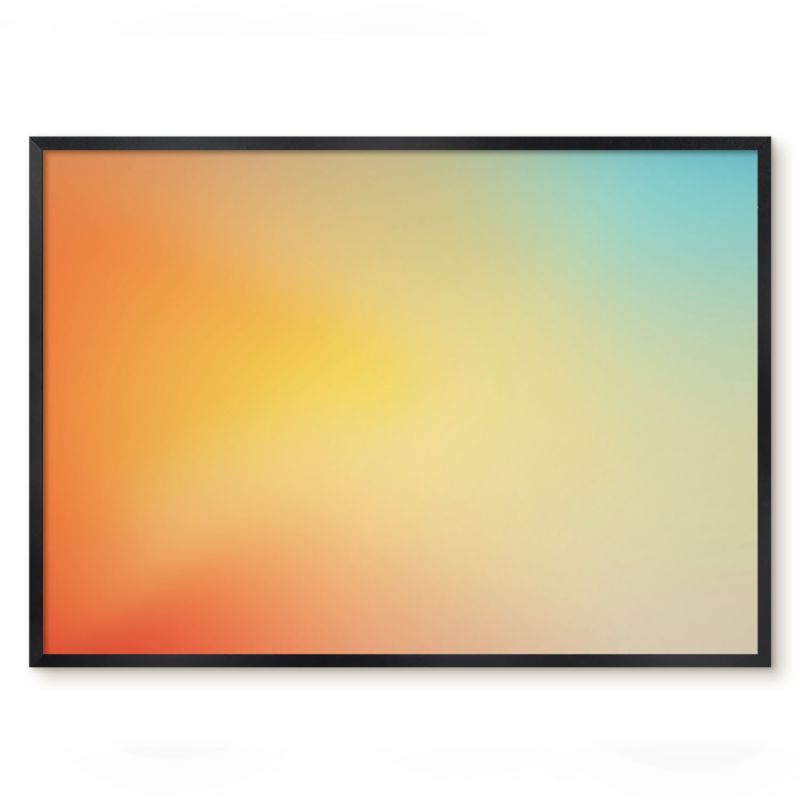 Tablica Na Magnesy Z Podróży Tulup 70x50 cm Kolorowe przejście - Czarna rama Do salonu, sypialni 1 szt.
