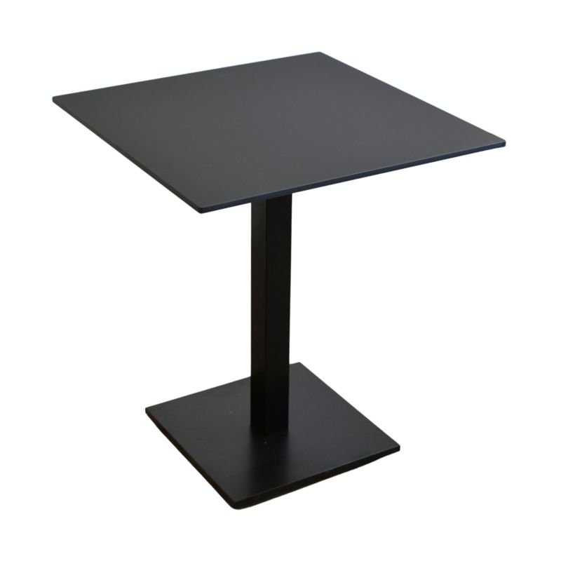 Stolik na balkon wodoodporny HPL 12mm 65x65cm Black Mat 1szt.