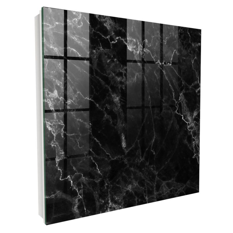 Metalowa Skrzynka Na Klucze Tulup 30x30 cm Marmurowa głębia - Biała - Otwierana na prawo 1 szt.
