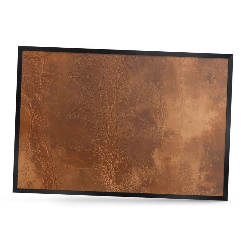 Tablica magnetyczna dekoracyjna ArtPrintCave 60x40 Brązowa tekstura w czarnej ramie 1szt