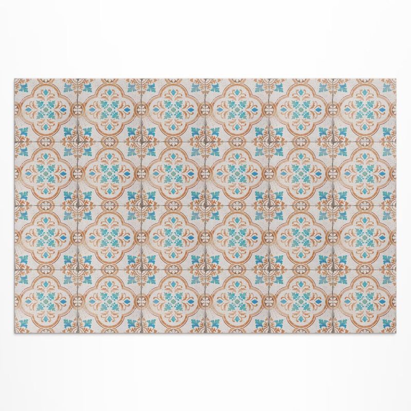 Balkonowy Dywan Winylowy UV Wallfluent 150x225 cm Antyczne wzornictwo piękna mozaika 1 szt.