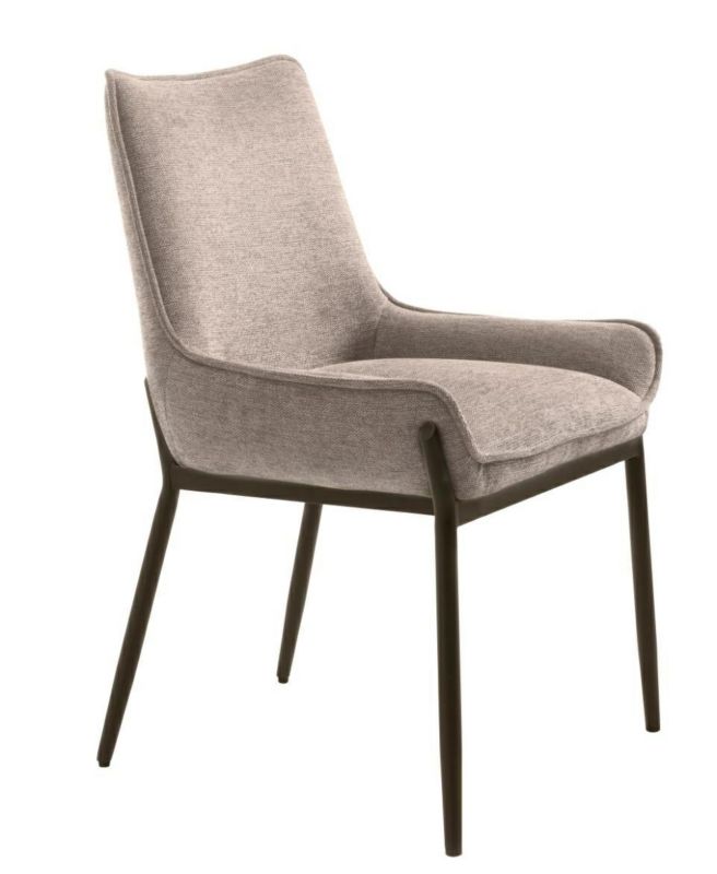 Krzesło tapicerowane Calgary UNIQUE FURNITURE A/S do jadalni z podłokietnikami piaskowe 1 szt.