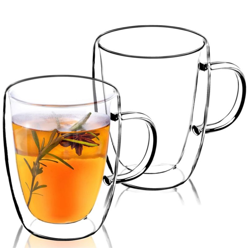 Szklanki KADAX Termiczne Z Podwójną Ścianką 270 ml Przeźroczysty 2szt