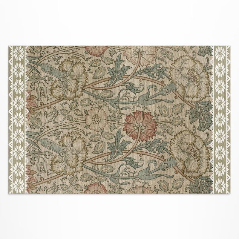 Balkonowy Dywan Winylowy UV Wallfluent 140x210 cm Dzika róża William Morris 1 szt.