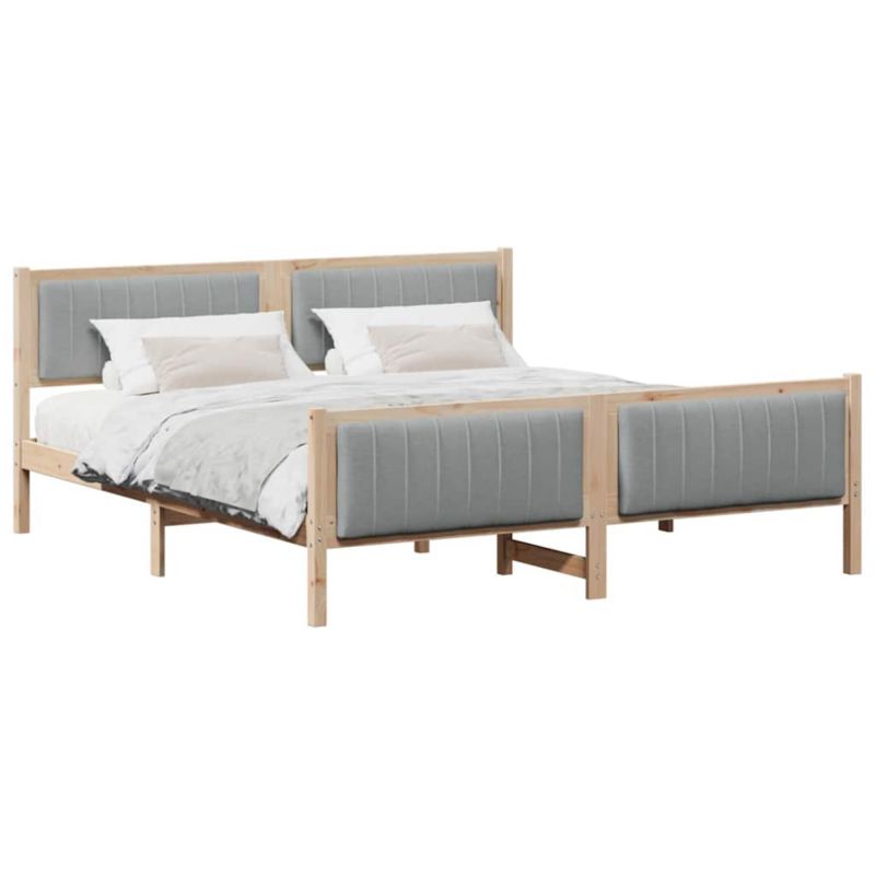 Łóżko Drewniane WaszeMeble 180x200 cm Brązowe WM-3394303 1 szt.