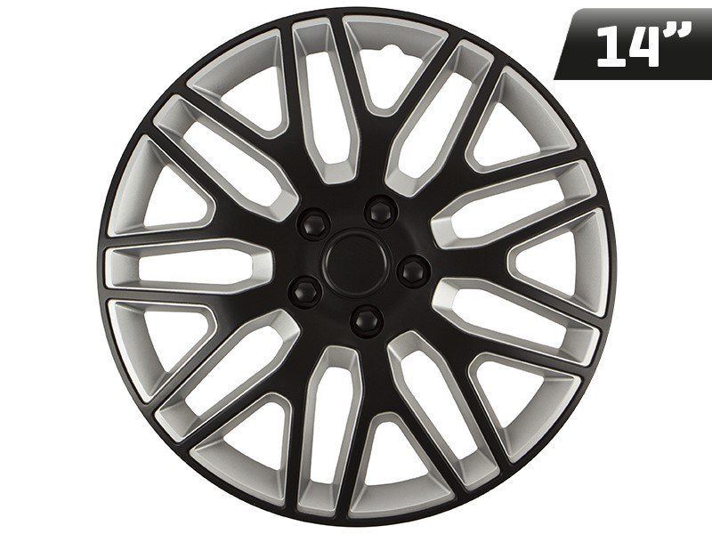 Kołpaki Dakar black / silver 14", 4 szt.