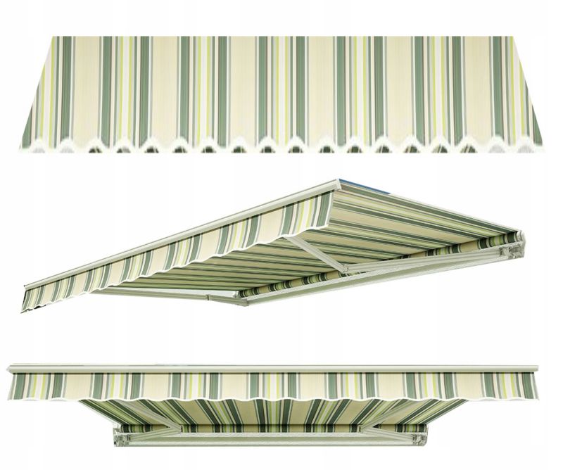 Markiza Balkonowa Gutroof Przyścienna 295x250cm Classic Tarasowa Regulowana Biały Taupe 1 szt
