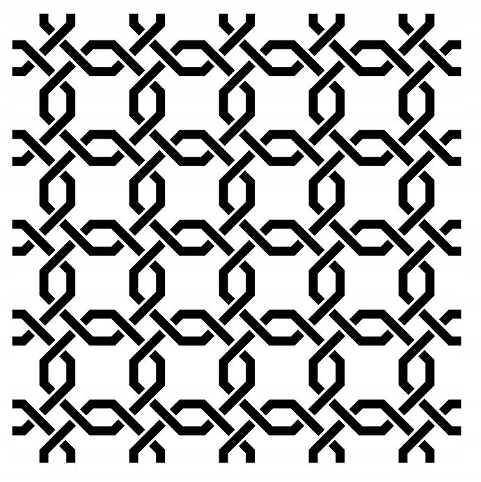 Szablon TYNKARSKI LuxBud Geometric 1 62x62cm Wielokrotnego Użytku 1szt.