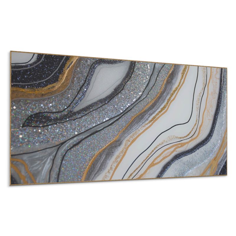 Panel samoprzylepny Wallfluent 100x50 cm Abstrakcyjne fale z promieniowaniem 1 szt.