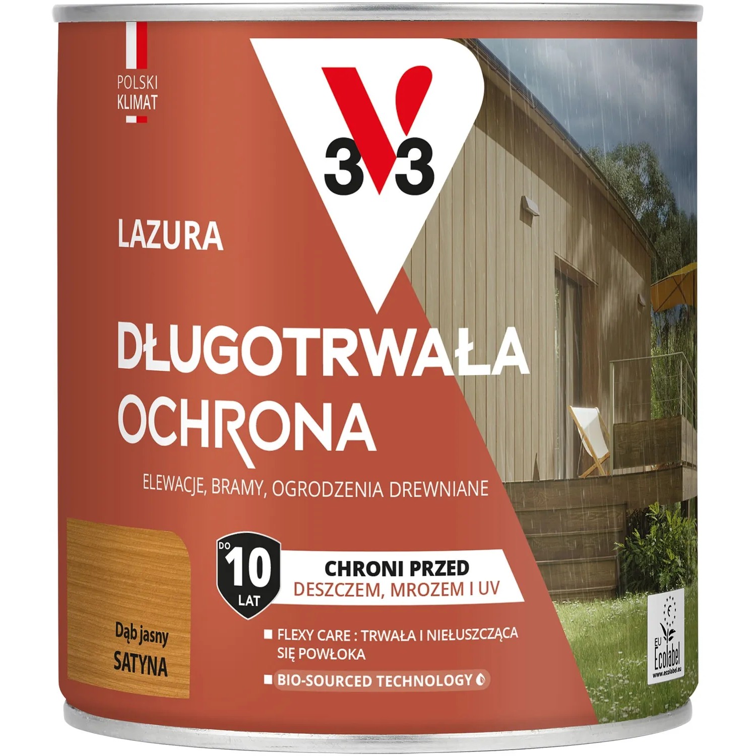 V33 Lazura długotrwała ochrona dąb jasny 0,75L